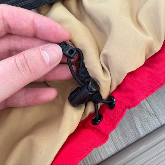 CLWR COLOURWEAR Youth 12-14 Winter Jacket Red Navy Colorblock Waterproof - Picture 9 of 16